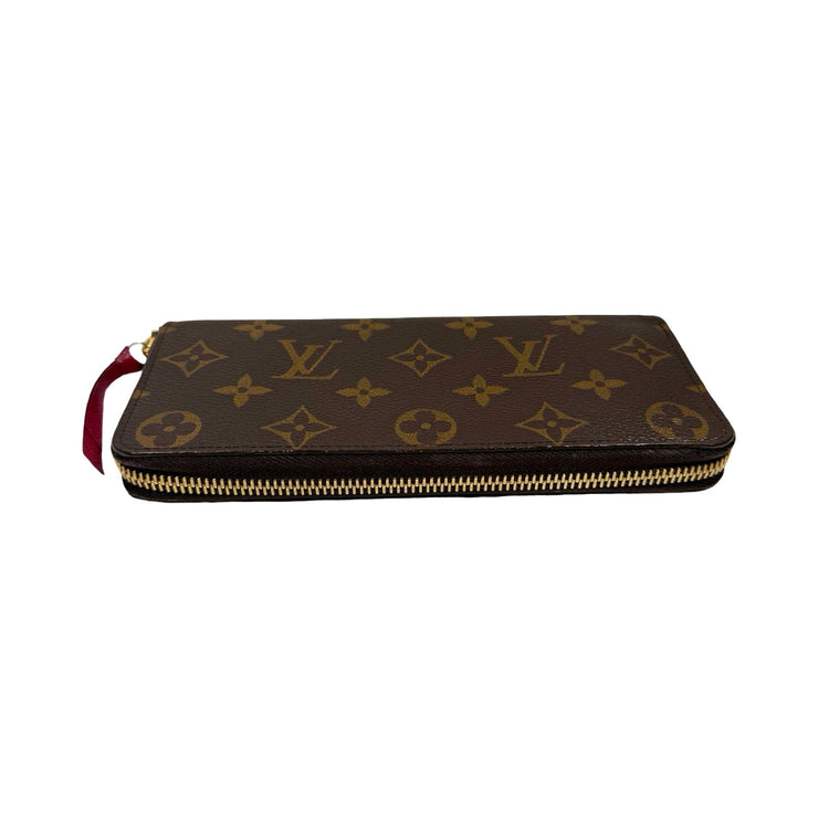 Louis Vuitton - LV Monogram Clemence Wallet Dark Fuchsia Interior
