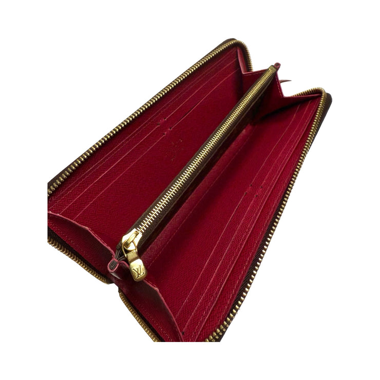 Louis Vuitton - LV Monogram Clemence Wallet Dark Fuchsia Interior