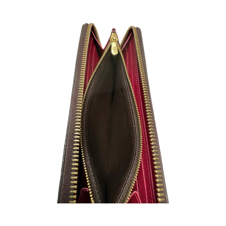 Louis Vuitton - LV Monogram Clemence Wallet Dark Fuchsia Interior
