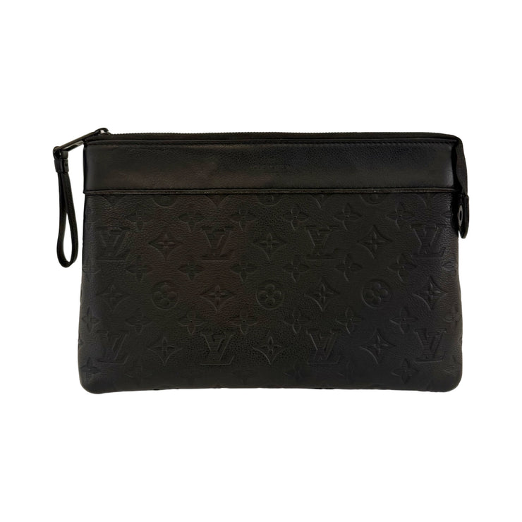 Louis Vuitton - LV Monogram Shadow Leather Pochette Voyage Souple