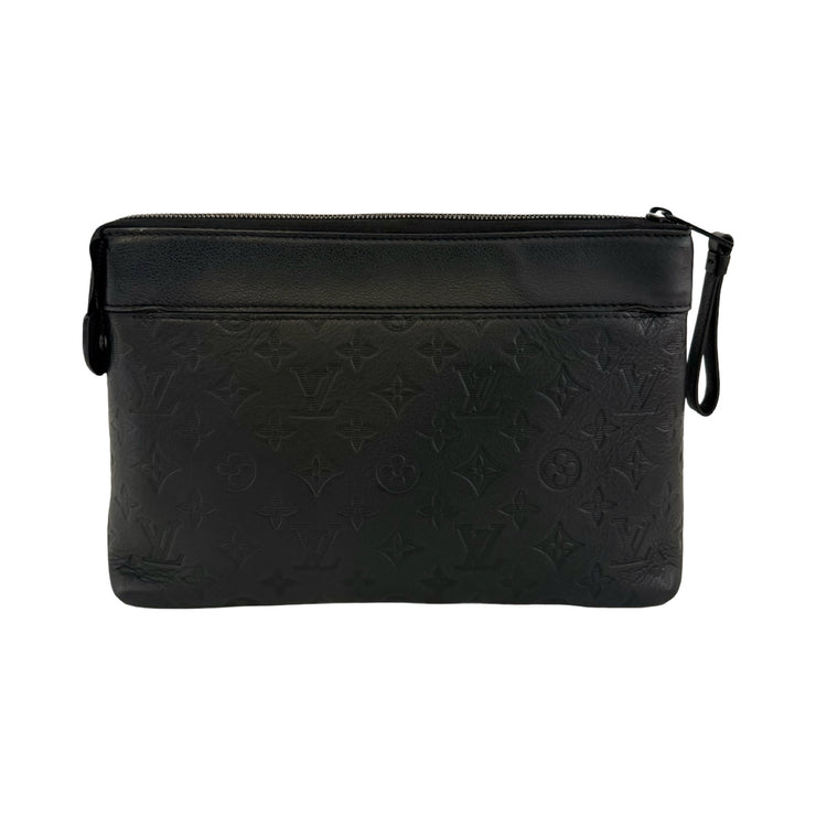 Louis Vuitton - LV Monogram Shadow Leather Pochette Voyage Souple
