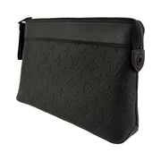 Louis Vuitton - LV Monogram Shadow Leather Pochette Voyage Souple
