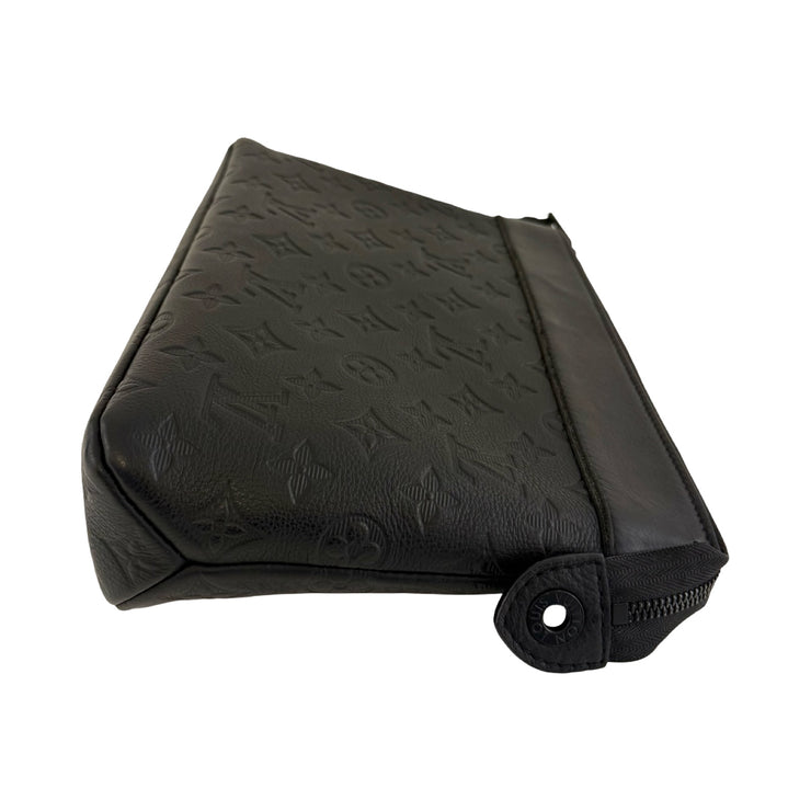 Louis Vuitton - LV Monogram Shadow Leather Pochette Voyage Souple