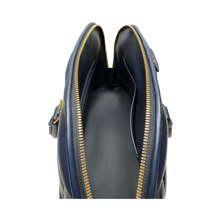 Louis Vuitton - Navy Malletage Lambskin Alma GM