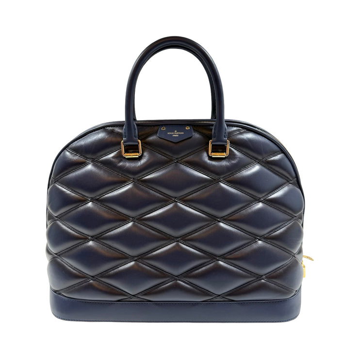 Louis Vuitton - Navy Malletage Lambskin Alma GM