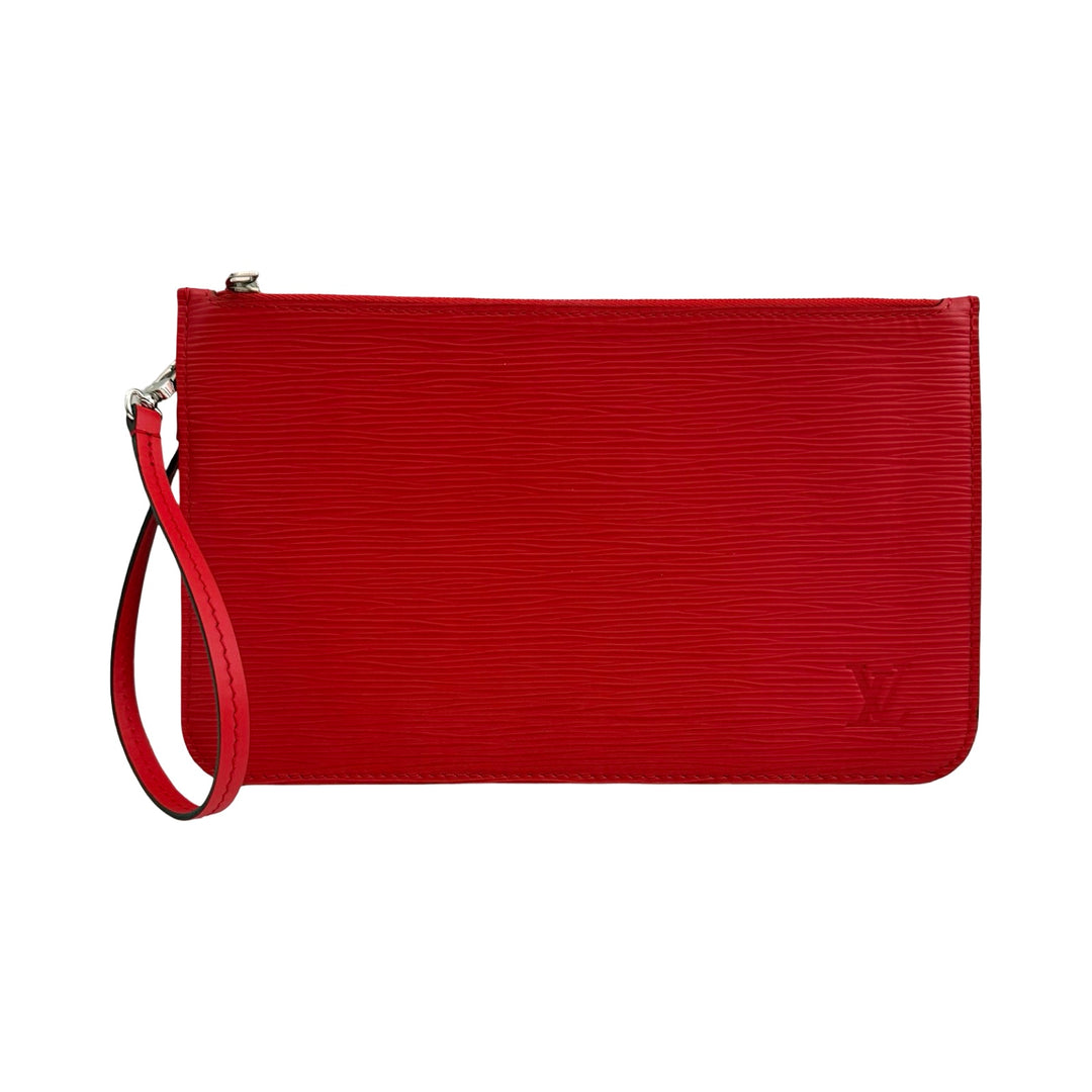 Louis Vuitton Red Epi Leather Neverfull Pochette | FOMO