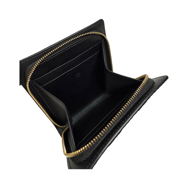 MCM - Cognac & Black Visetos Wallet On Chain