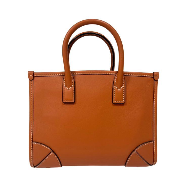 MCM - Munchen Spanish Leather Mini Tote In Cognac