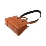 MCM - Munchen Spanish Leather Mini Tote In Cognac