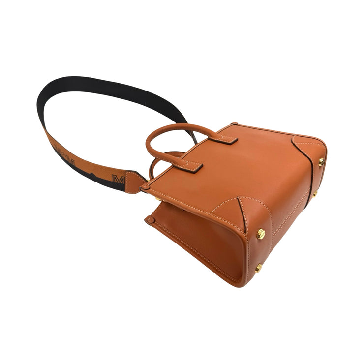 MCM - Munchen Spanish Leather Mini Tote In Cognac