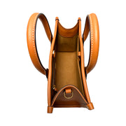 MCM - Munchen Spanish Leather Mini Tote In Cognac