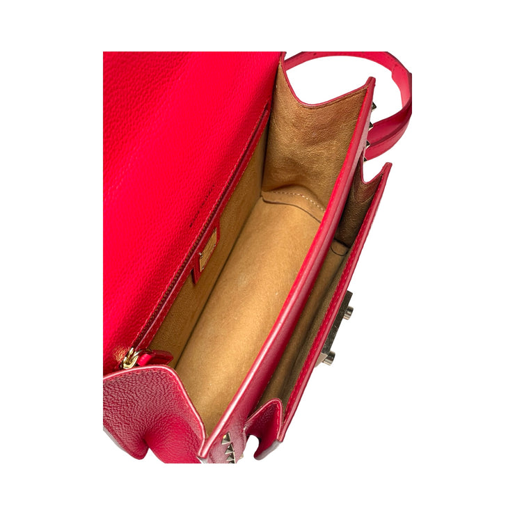 MCM - Patricia Studded Red Leather Crossbody