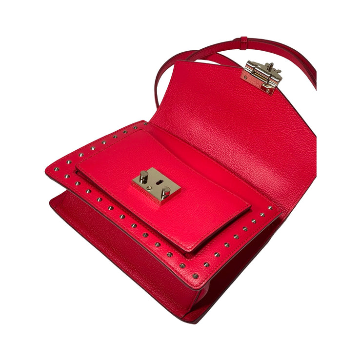 MCM - Patricia Studded Red Leather Crossbody