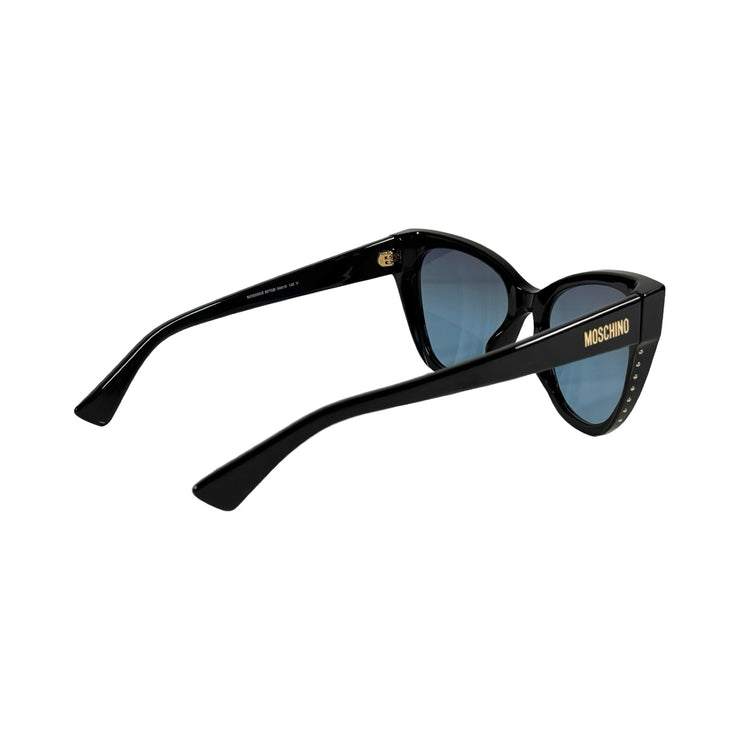 Moschino - Black Studded Side Cat-Eye Sunglasses