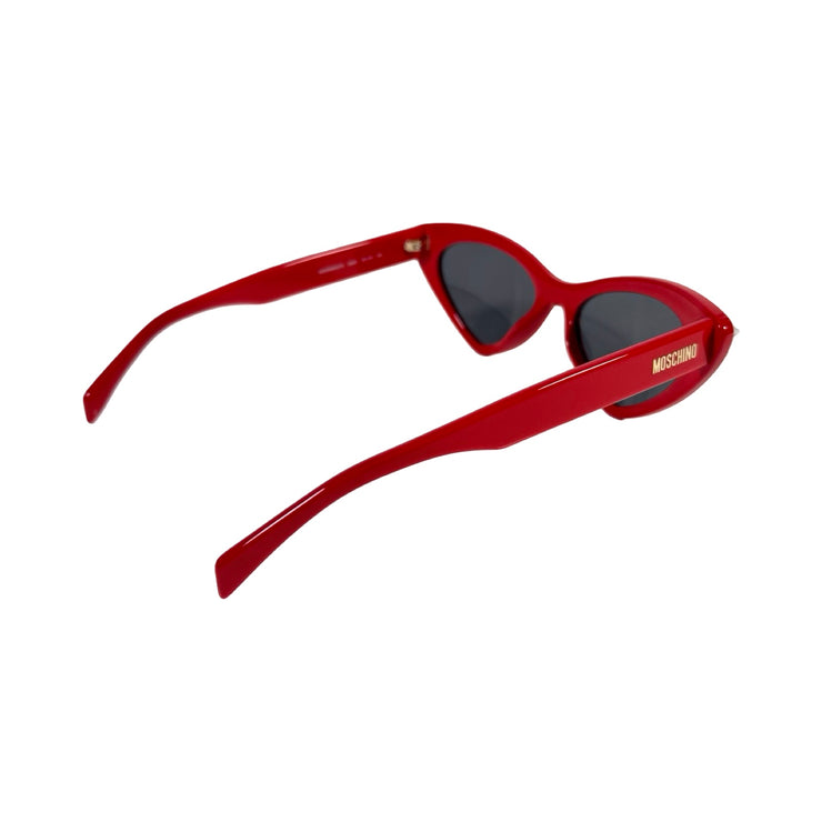Moschino - Red Crystal Cat-Eye Sunglasses