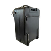 Prada - Black Saffiano Leather Trolley Rolling Luggage