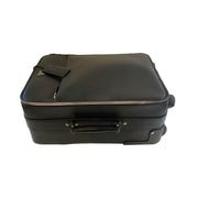 Prada - Black Saffiano Leather Trolley Rolling Luggage
