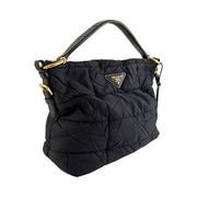 Prada - Black Tessuto Puffer Shoulder Bag