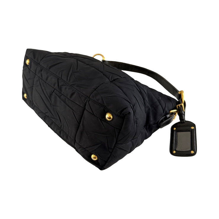 Prada - Black Tessuto Puffer Shoulder Bag
