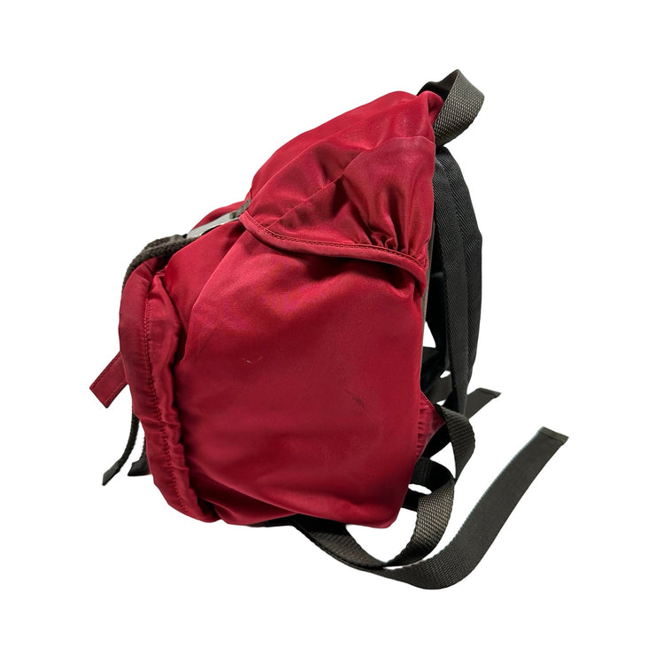 Prada - Red Tessuto Nylon Backpack