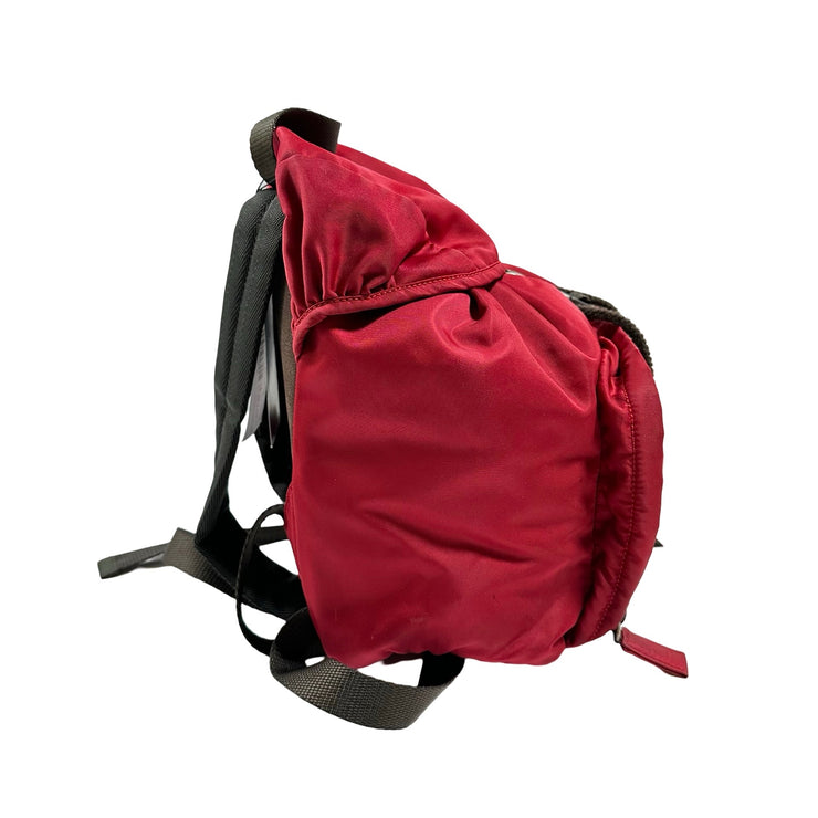 Prada - Red Tessuto Nylon Backpack