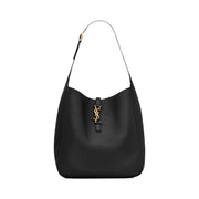 Saint Laurent - Le 5 à 7 Large Black Leather Hobo Bag