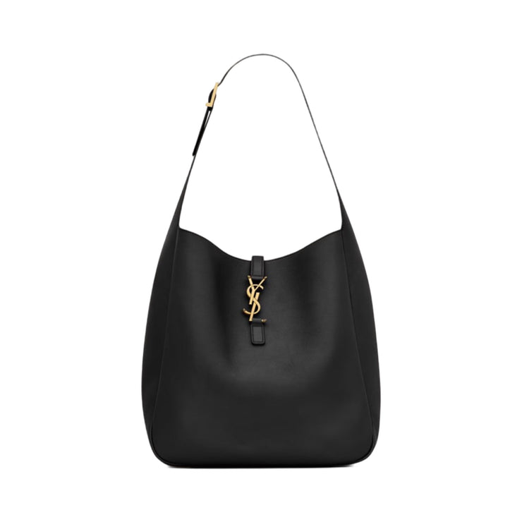 Saint Laurent - Le 5 à 7 Large Black Leather Hobo Bag