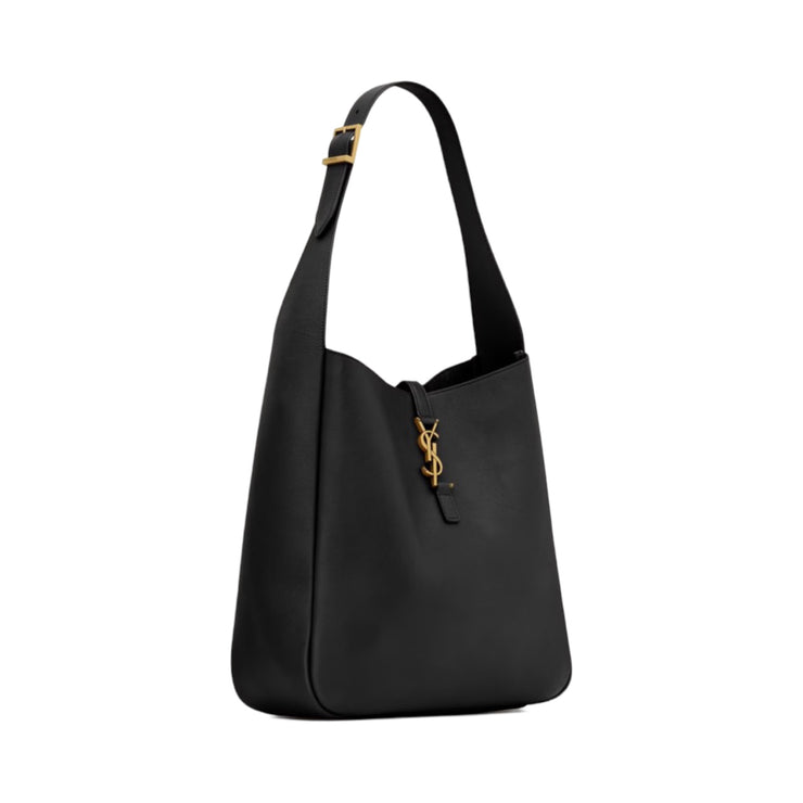 Saint Laurent - Le 5 à 7 Large Black Leather Hobo Bag