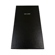 Saint Laurent - YSL Black Grain de Poudre Chevron Cassandra Pouch