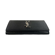 Saint Laurent - YSL Embossed Crocodile Large Cassandra Flap Wallet