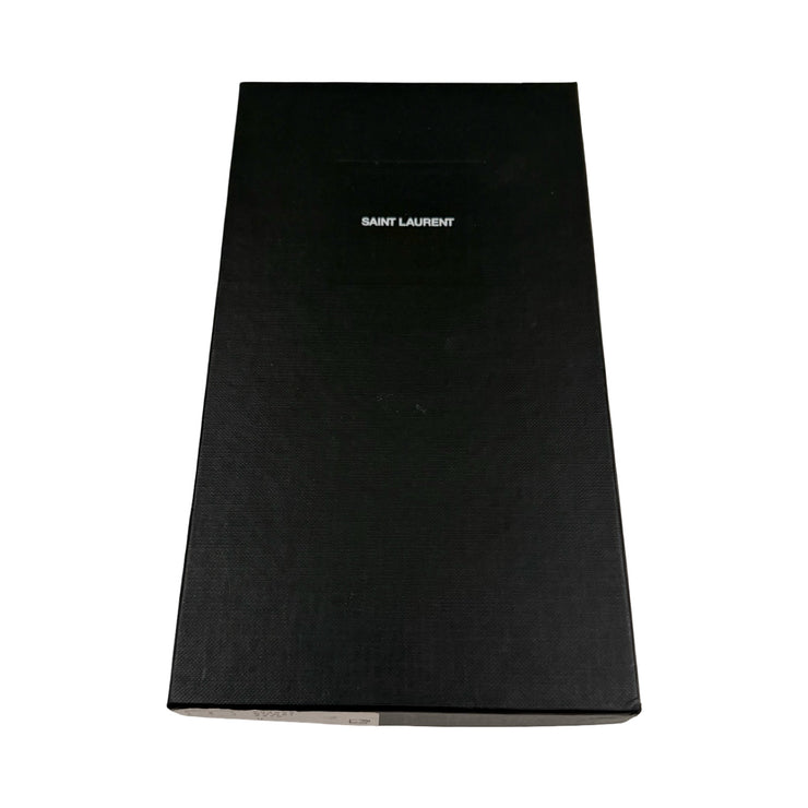 Saint Laurent - YSL Maroon Grain de Poudre Chevron Cassandra Pouch