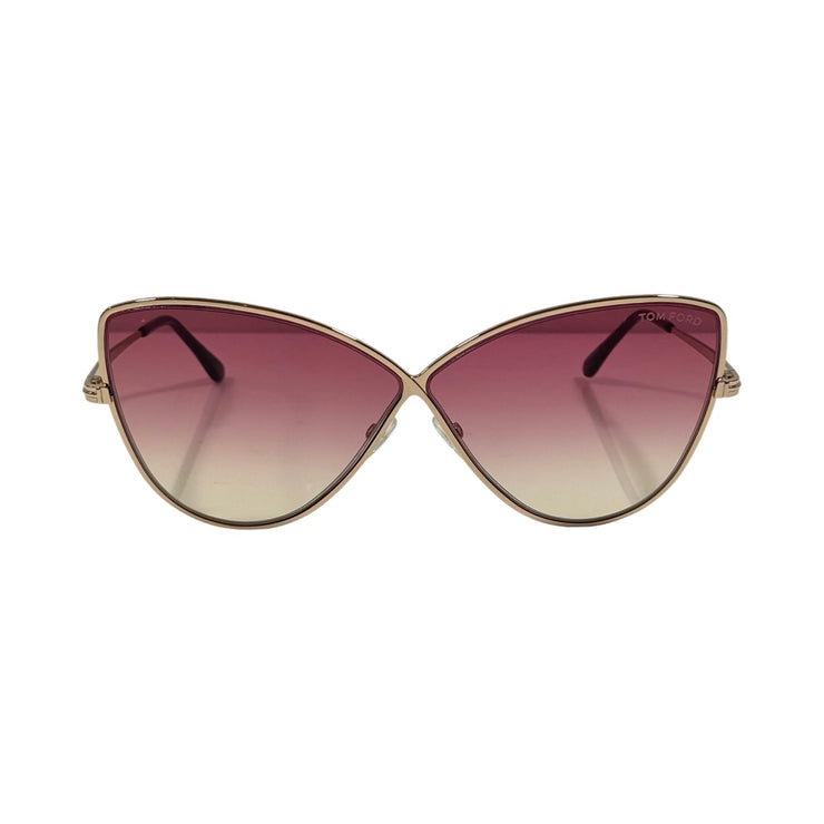 Tom Ford - Elise Gold Infinity Pink Gradient Sunglasses