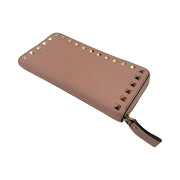 Valentino Garavani - Pink Leather Rockstud Continental Wallet