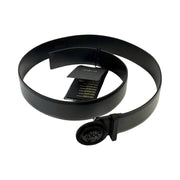 Versace - Black Leather Biggie Medusa Belt 96/38