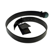 Versace - Black Leather Biggie Medusa Belt 96/38