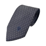 Versace - Grey Polka Dot Medusa Tie