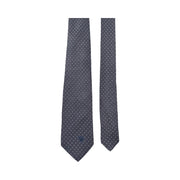 Versace - Grey Polka Dot Medusa Tie