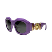 Versace - Medusa Gold Medallion Lilac Sunglasses
