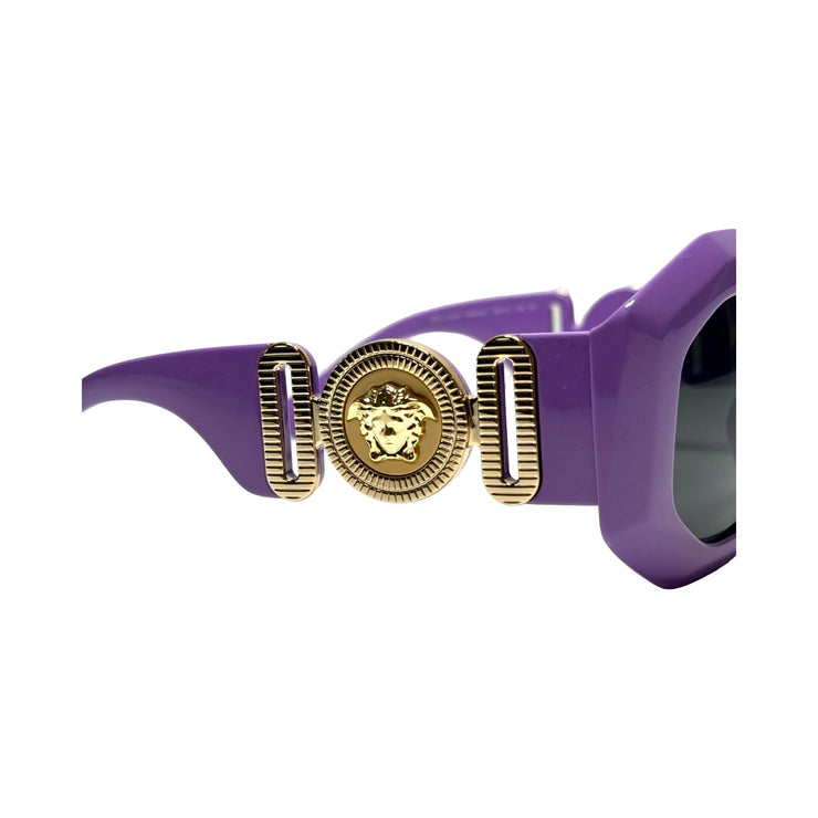 Versace - Medusa Gold Medallion Lilac Sunglasses