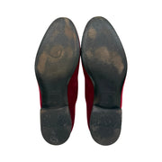 Versace - Men's Medusa Red & Gold Velvet Slip-on Loafers 43