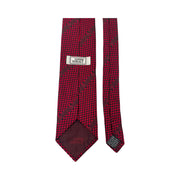 Versace - Red & Black Greek Key Medusa Silk Tie