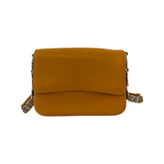 Bally - Yellow Leather B Chain Shoulder Bag