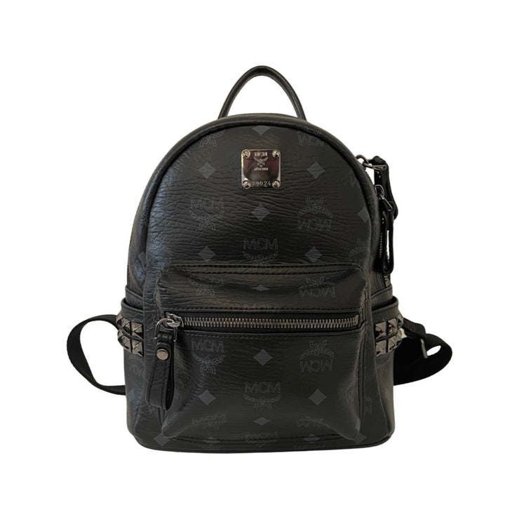 MCM - Stark Mini Black Visetos Backpack