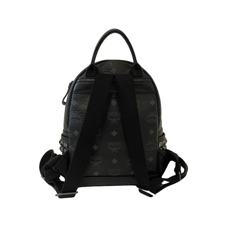 MCM - Stark Mini Black Visetos Backpack