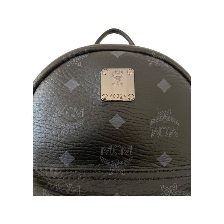 MCM - Stark Mini Black Visetos Backpack