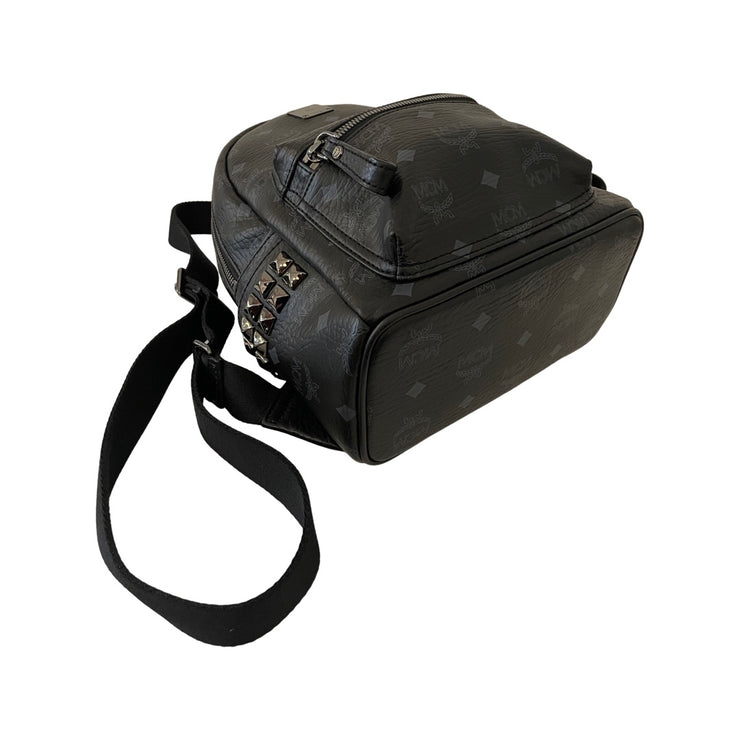 MCM - Stark Mini Black Visetos Backpack