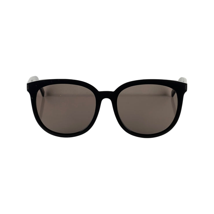 Saint Laurent -  YSL NEW Round Black w/ Silver Sunglasses